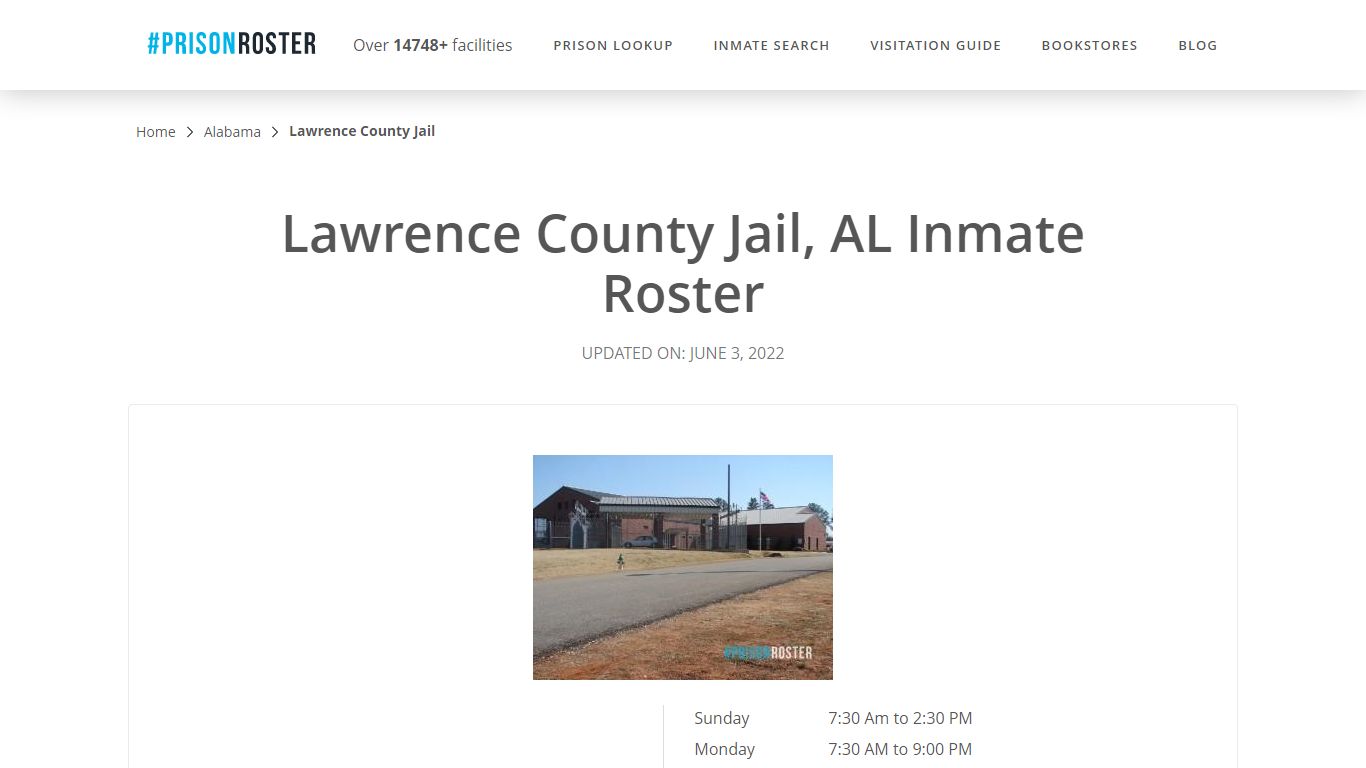 Lawrence County Jail, AL Inmate Roster